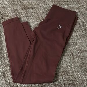 Maroon Leggings with Logo